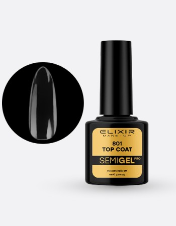Elixir Semi Gel Ημιμόνιμο Βερνίκι 8ml – #801 (TOP COAT) Elixir Semi Gel Ημιμόνιμο Βερνίκι 8ml – #801 (TOP COAT)