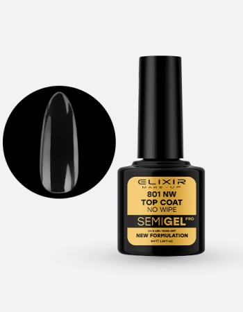 Elixir Semi Gel Ημιμόνιμο Βερνίκι 8ml – #801 (TOP COAT - NO WIPE) NEW! Elixir Semi Gel Ημιμόνιμο Βερνίκι 8ml – #801 (TOP COAT - NO WIPE) NEW!