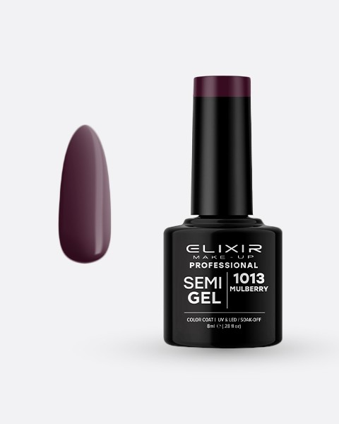 Elixir Semi Gel Ημιμόνιμο Βερνίκι 8ml – #1013 (MULBERRY)