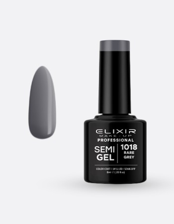 Elixir Semi Gel Ημιμόνιμο Βερνίκι 8ml – #1018 (RARE GREY)