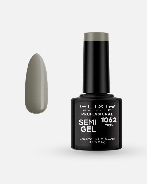 Elixir Semi Gel Ημιμόνιμο Βερνίκι 8ml – #1062 (MINK)