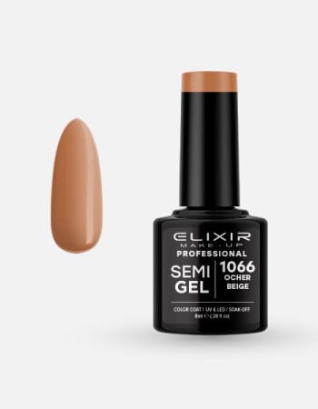 Elixir Semi Gel Ημιμόνιμο Βερνίκι 8ml – #1066 (OCHER BEIGE)
