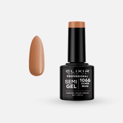 Elixir Semi Gel Ημιμόνιμο Βερνίκι 8ml – #1066 (OCHER BEIGE)