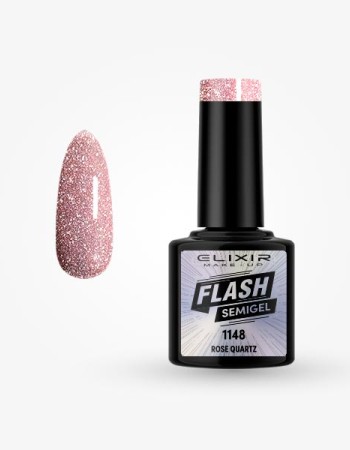 Elixir Semi Gel Ημιμόνιμο Βερνίκι FLASH 8ml – #1148 (ROSE QUARTZ)