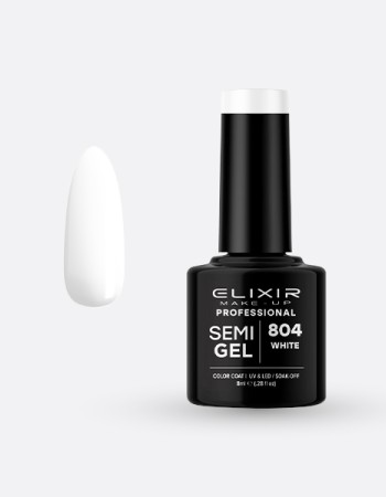 Elixir Semi Gel Ημιμόνιμο Βερνίκι 8ml – #804 (WHITE) Elixir Semi Gel Ημιμόνιμο Βερνίκι 8ml – #804 (WHITE)