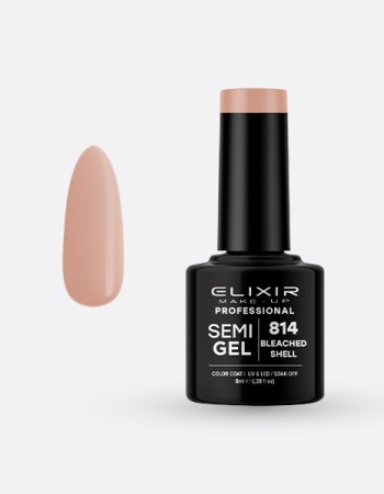 Elixir Semi Gel Ημιμόνιμο Βερνίκι 8ml – #814 (BLEACHED SHELL) Elixir Semi Gel Ημιμόνιμο Βερνίκι 8ml – #814 (BLEACHED SHELL)