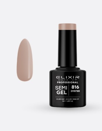 Elixir Semi Gel Ημιμόνιμο Βερνίκι 8ml – #816 (OYSTER)