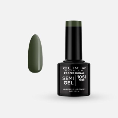 Elixir Semi Gel Ημιμόνιμο Βερνίκι 8ml – #1051 (FERN)