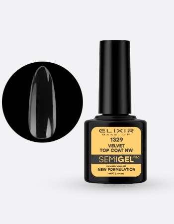 Elixir Semi Gel Ημιμόνιμο Βερνίκι 8ml – #1329 (VELVET MATTE TOP COAT NO WIPE) Elixir Semi Gel Ημιμόνιμο Βερνίκι 8ml – #1329 (VELVET MATTE TOP COAT NO WIPE)