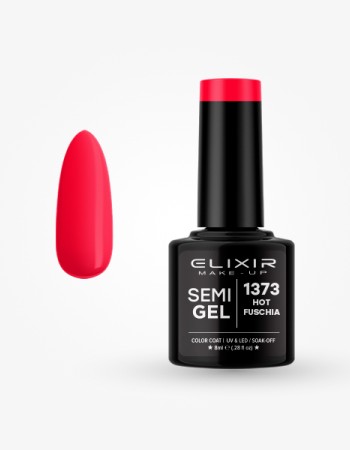 Elixir Semi Gel Ημιμόνιμο Βερνίκι 8ml – #1373 HOT FUSCHIA