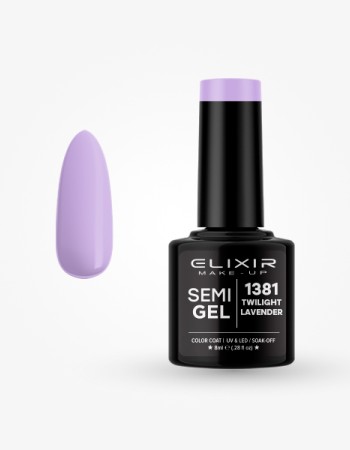 Elixir Semi Gel Ημιμόνιμο Βερνίκι 8ml – #1381 TWILIGHT LAVENDER