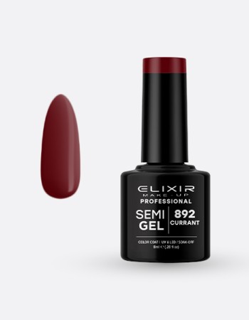 Elixir Semi Gel Ημιμόνιμο Βερνίκι 8ml – #892 (CURRANT)