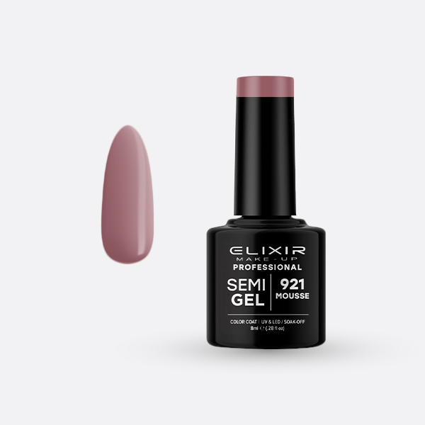 Elixir Semi Gel Ημιμόνιμο Βερνίκι 8ml – #921 (MOUSSE)