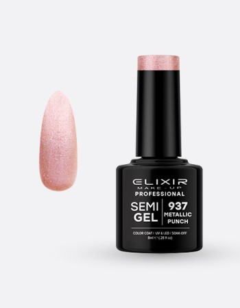 Elixir Semi Gel Ημιμόνιμο Βερνίκι 8ml – #937 (METALLIC PUNCH)