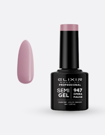Elixir Semi Gel Ημιμόνιμο Βερνίκι 8ml – #947 (OPERA MAUVE)