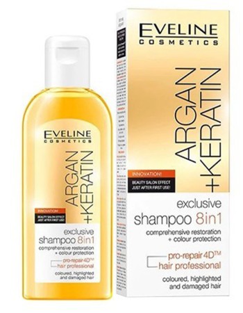 EVELINE Exclusive Argan & Keratin Hair Shampoo 8in1 150ml