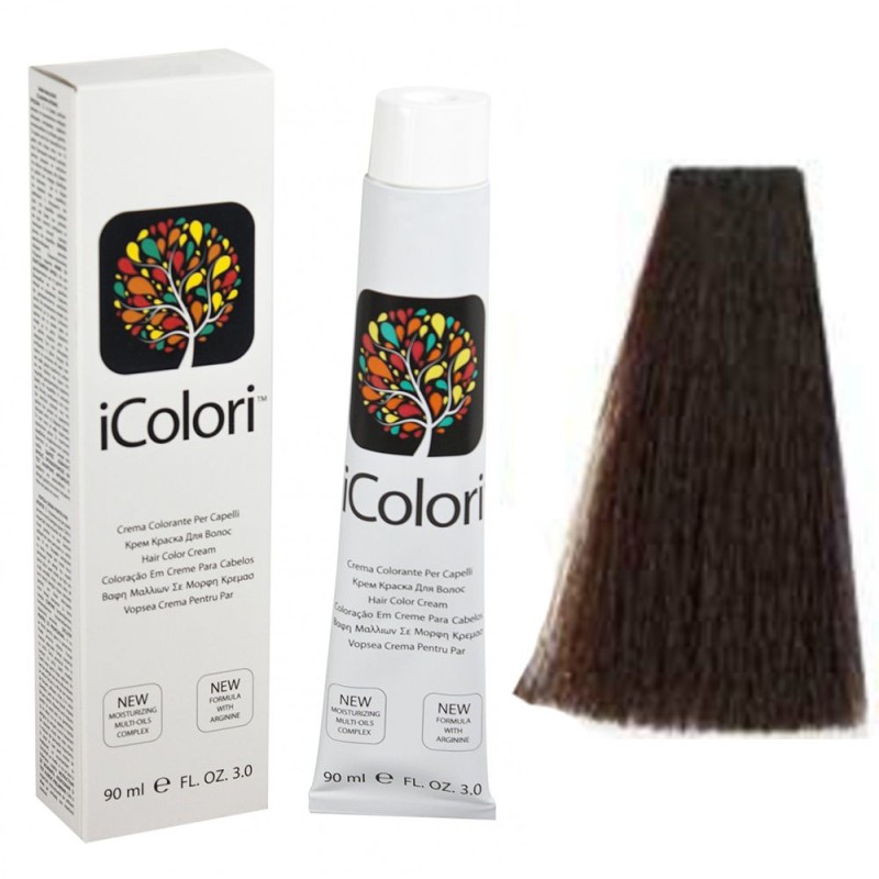 Kepro iColori Ramati Βαφή Μαλλιών 90ml (ΚΑΣΤΑΝΟ ΧΑΛΚΙΝΟ) - No4.4