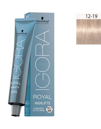 Schwarzkopf Igora Royal Highlifts 60ml #12-19 Ξανθιστικό Σαντρέ Βιολέ