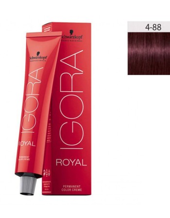 Schwarzkopf Igora Royal 60ml #4-88 Καστανό Μεσαίο Εντονο Κόκκινο