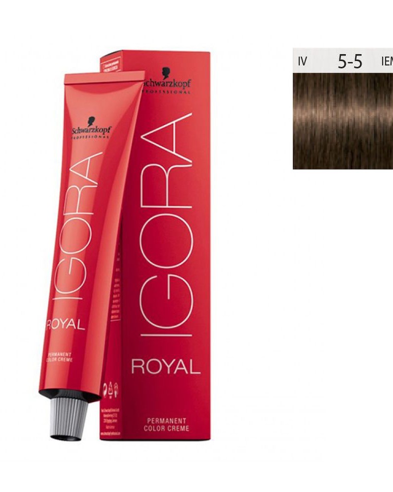 Schwarzkopf Igora Royal 60ml #5-5 Καστανό Ανοιχτό Χρυσό