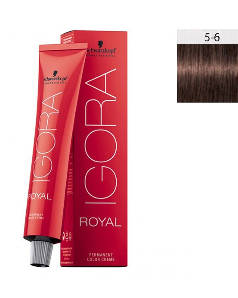 Schwarzkopf Igora Royal 60ml #5-6 Καστανό Ανοιχτό Μαρόν