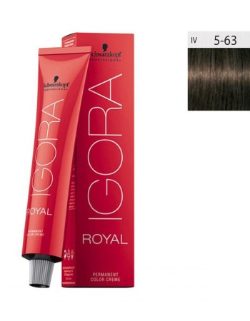 Schwarzkopf Igora Royal 60ml #5-63 Καστανό Ανοιχτό Μαρόν Ματ