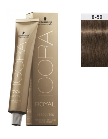 Schwarzkopf Igora Royal Absolutes 60ml #8-50 ΞΑΝΘΟ ΑΝΟΙΧT.ΧΡΥΣΟ ΦΥΣΙΚΟ