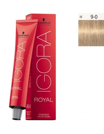 Schwarzkopf Igora Royal 60ml #9-0 Ξανθό Πολύ Ανοιχτό