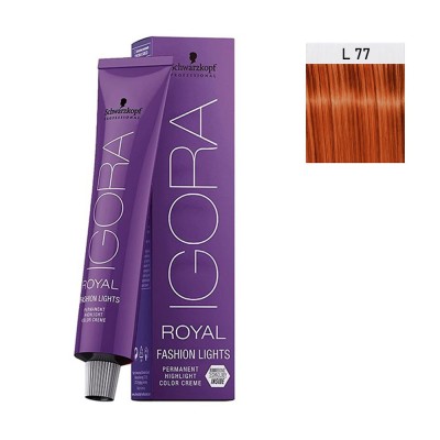 Schwarzkopf Igora Royal Fashion Lights 60ml #L-77 Έντονο Χάλκινο