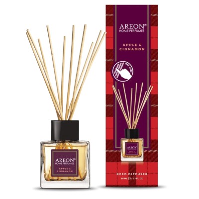 AREON Home Perfume Αρωματικό Χώρου Με Στικς 50ml #Apple & Cinnamon AREON Home Perfume Αρωματικό Χώρου Με Στικς 50ml #Apple & Cinnamon