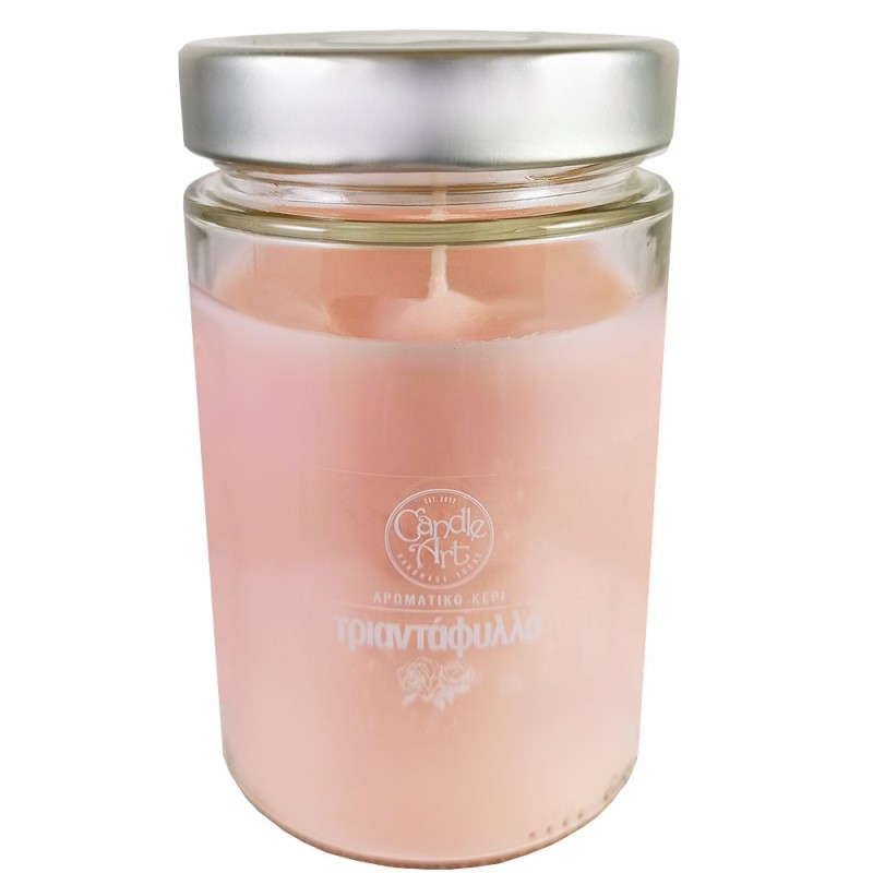 Candle Art Αρωματικό Κερί 72h 370ml #Τριαντάφυλλο
