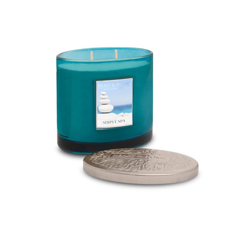 Heart and Home Αρωματικό Κερί με Διπλό Φυτίλι 40h 230gr #Αίσθηση Spa