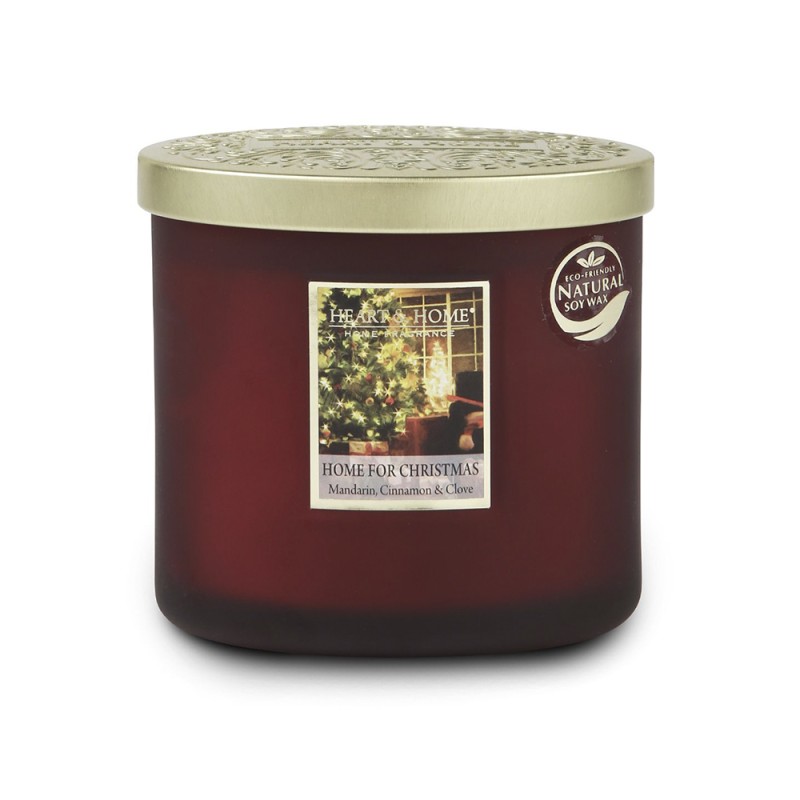 Heart and Home Αρωματικό Κερί με Διπλό Φυτίλι 40h 230gr #Χριστούγεννα στο Σπίτι