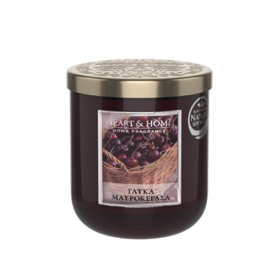 Heart and Home Αρωματικό Κερί 30h 115gr #Γλυκά Μαυροκέρασα