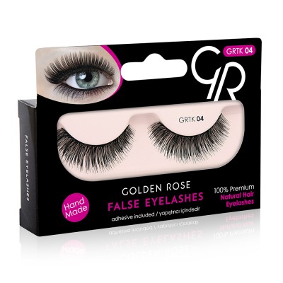 Golden Rose False Eyelashes (με φυσική τρίχα) #04