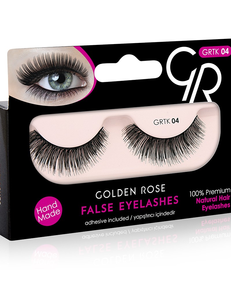 Golden Rose False Eyelashes (με φυσική τρίχα) #04
