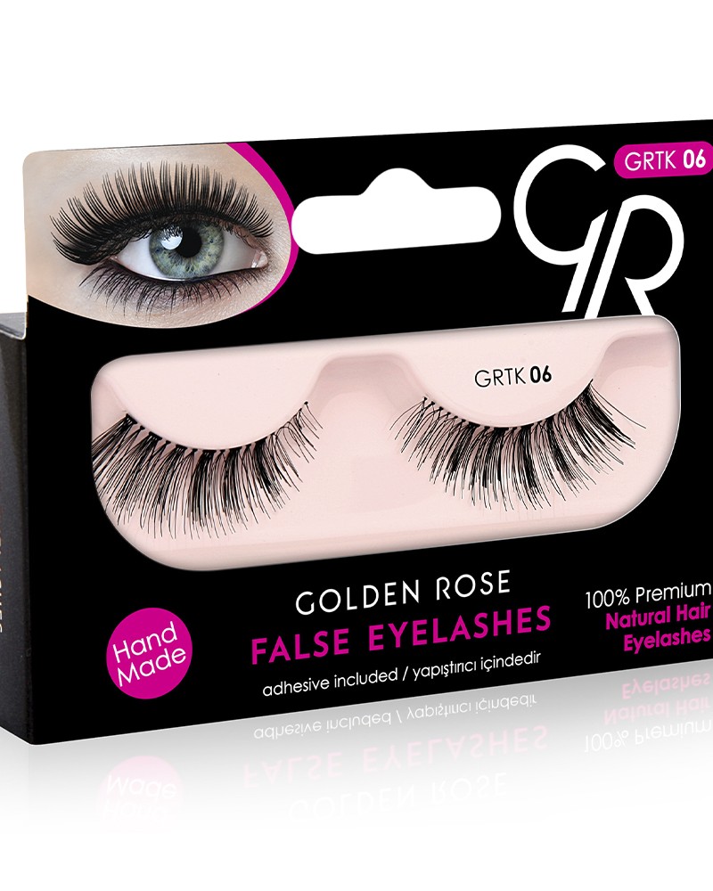 Golden Rose False Eyelashes (με φυσική τρίχα) #06