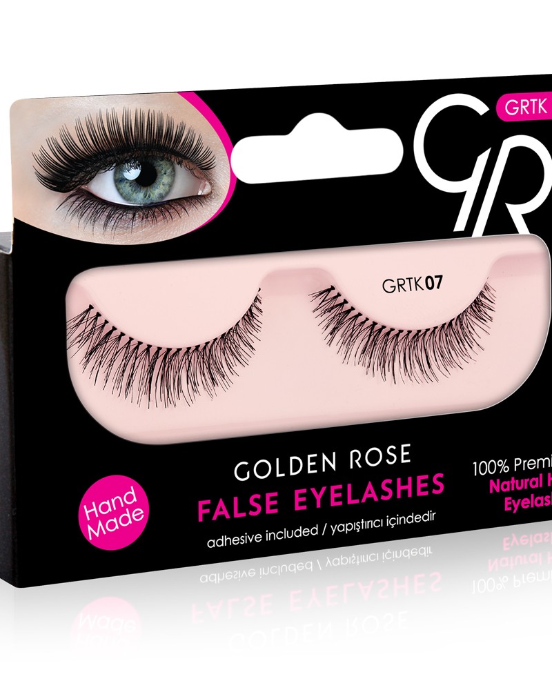 Golden Rose False Eyelashes (με φυσική τρίχα) #07
