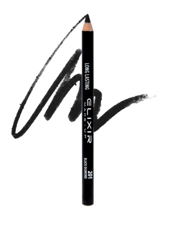 Elixir Ξύλινο Αδιάβροχο Μολύβι ματιών – #201 (Black Diamond)