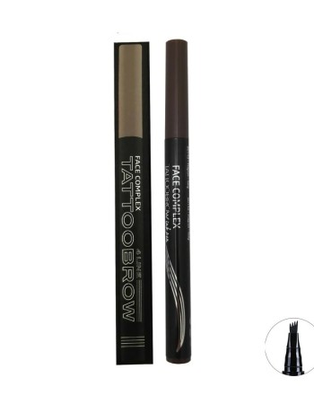 Face Complex Tatto Brow 4 Line Eyebrow pencil – #Brunette
