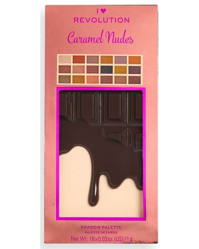Revolution Chocolate Caramel Nudes Eyeshadow Palette