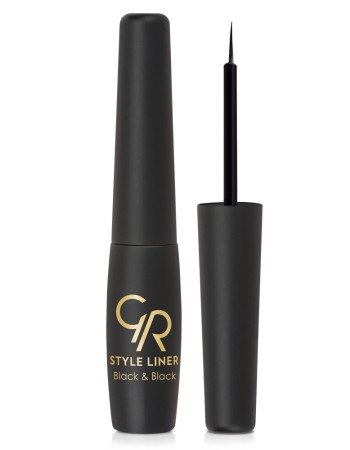 Golden Rose Style Liner Black & Black Eyeliner 6.5ml