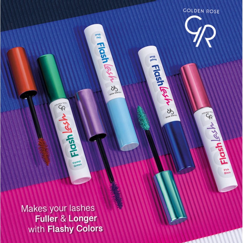 Golden Rose Flash Lash Colored Mascara 9ml #01 BRIGHT MINT