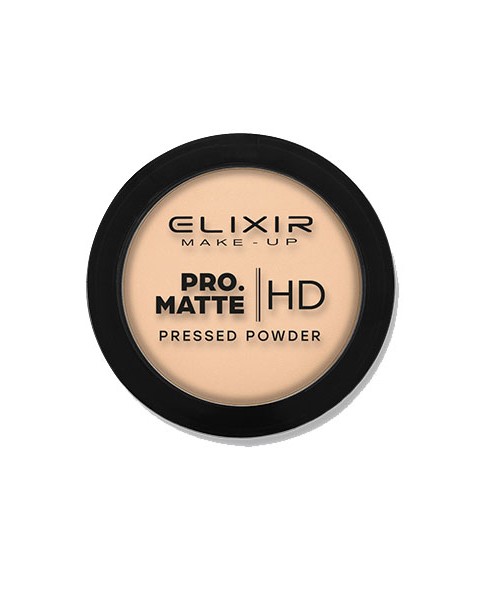 Elixir Πούδρα – PRO. MATTE Pressed Powder HD 9g – #207 (Light Brown)