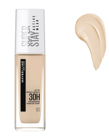 Maybelline Super Stay 30H Full Coverage Foundation 30ml #03 True Ivory