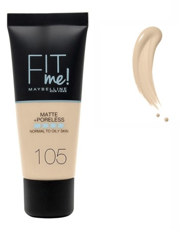 Maybelline Fit Me Matte + Poreless Foundation 30ml #105 Natural Ivory