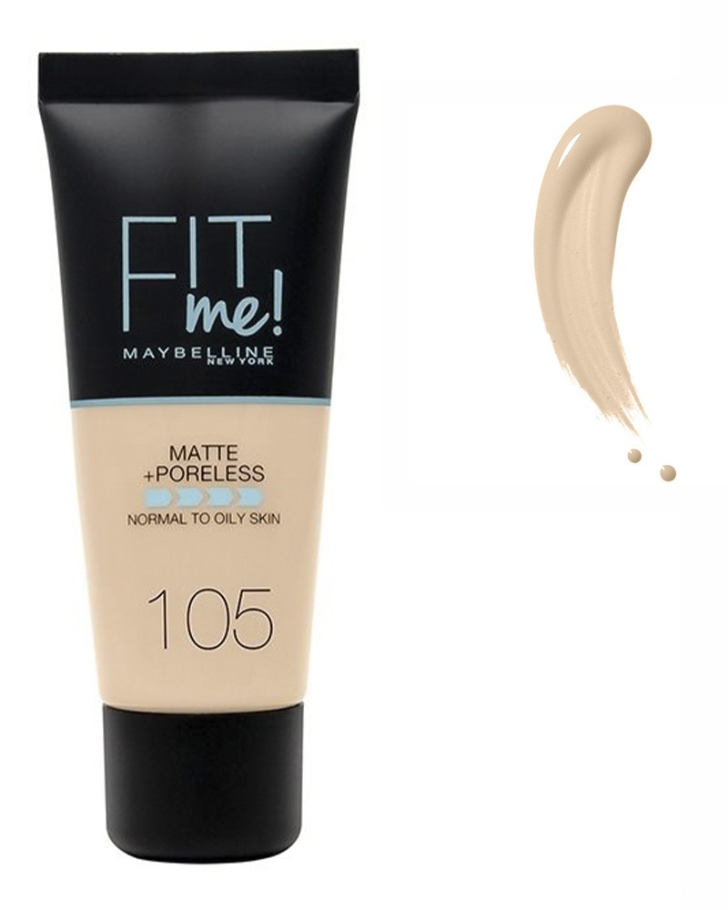 Maybelline Fit Me Matte + Poreless Foundation 30ml #105 Natural Ivory