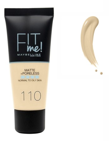 Maybelline Fit Me Matte + Poreless Foundation 30ml #110 Porcelain