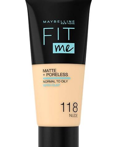 Maybelline Fit Me Matte + Poreless Foundation 30ml #118 Nude