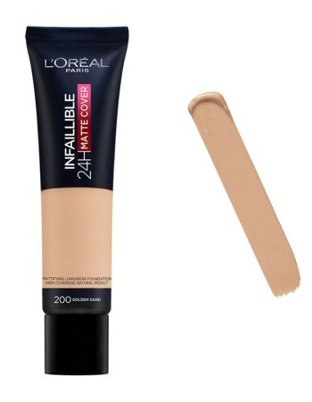 L'Oreal Infallible 24h Matte Cover 30ml #200 Golden Sand